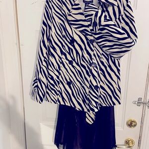 Little black dress with zebra print Blazer